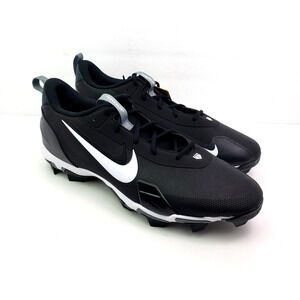 Nike Force Trout 9 Keystone Mens Size 16 Black White Baseball Cleats FB9728-001
